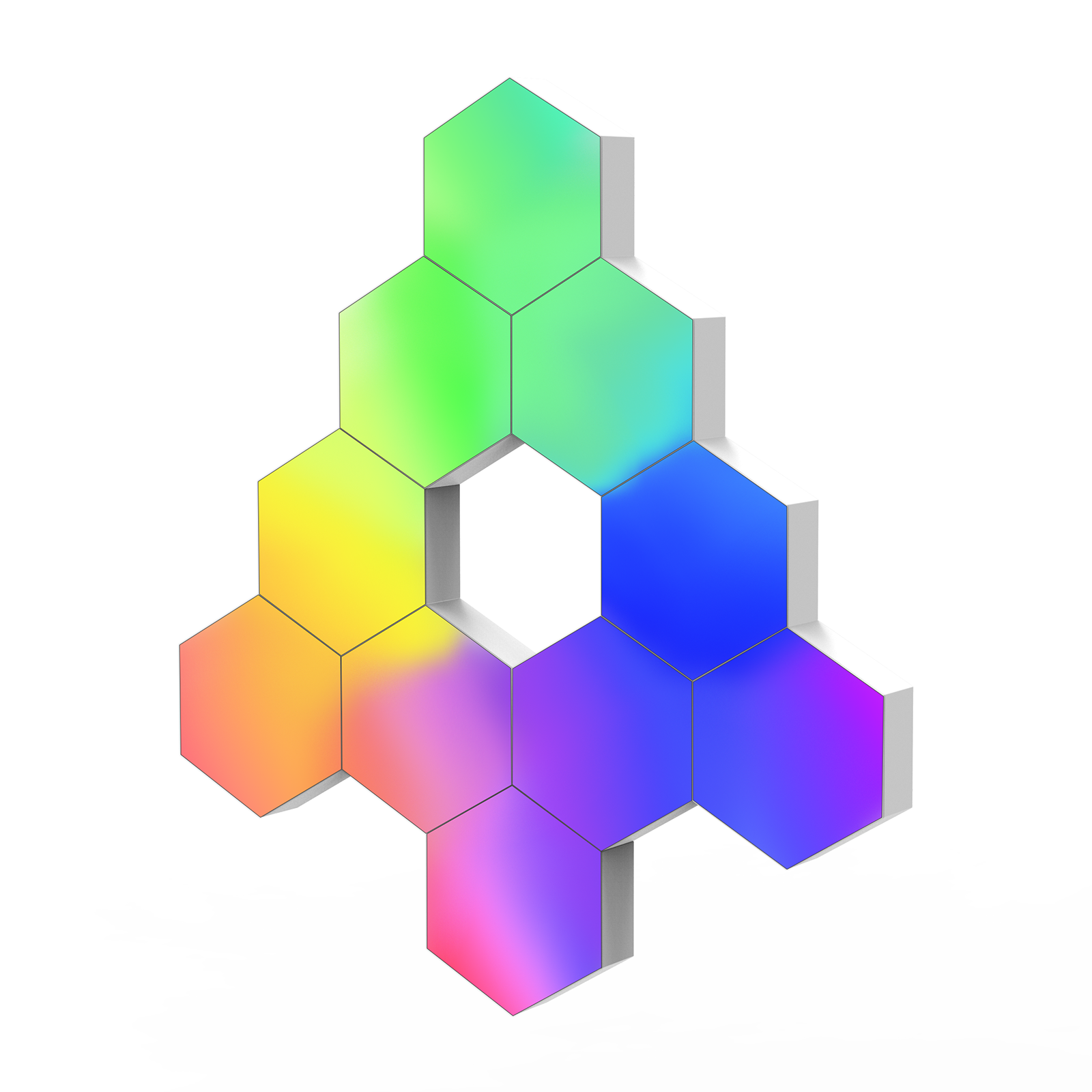 Hexagon LED Wall Light Panels (10 Pack) – GTPLAYER UK