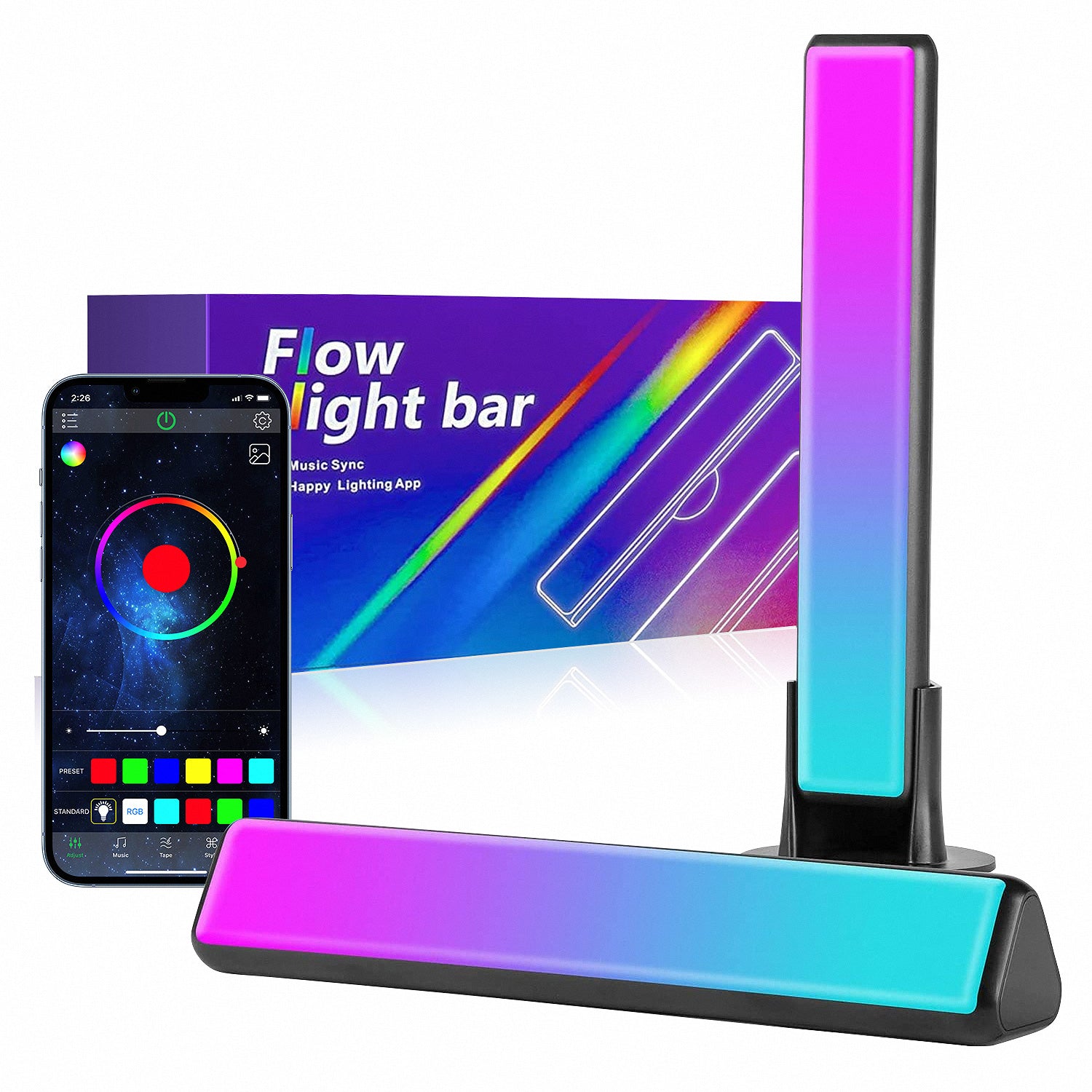 TYPE S Plug & Glow™ App-Controlled 8 Smart Light Bar
