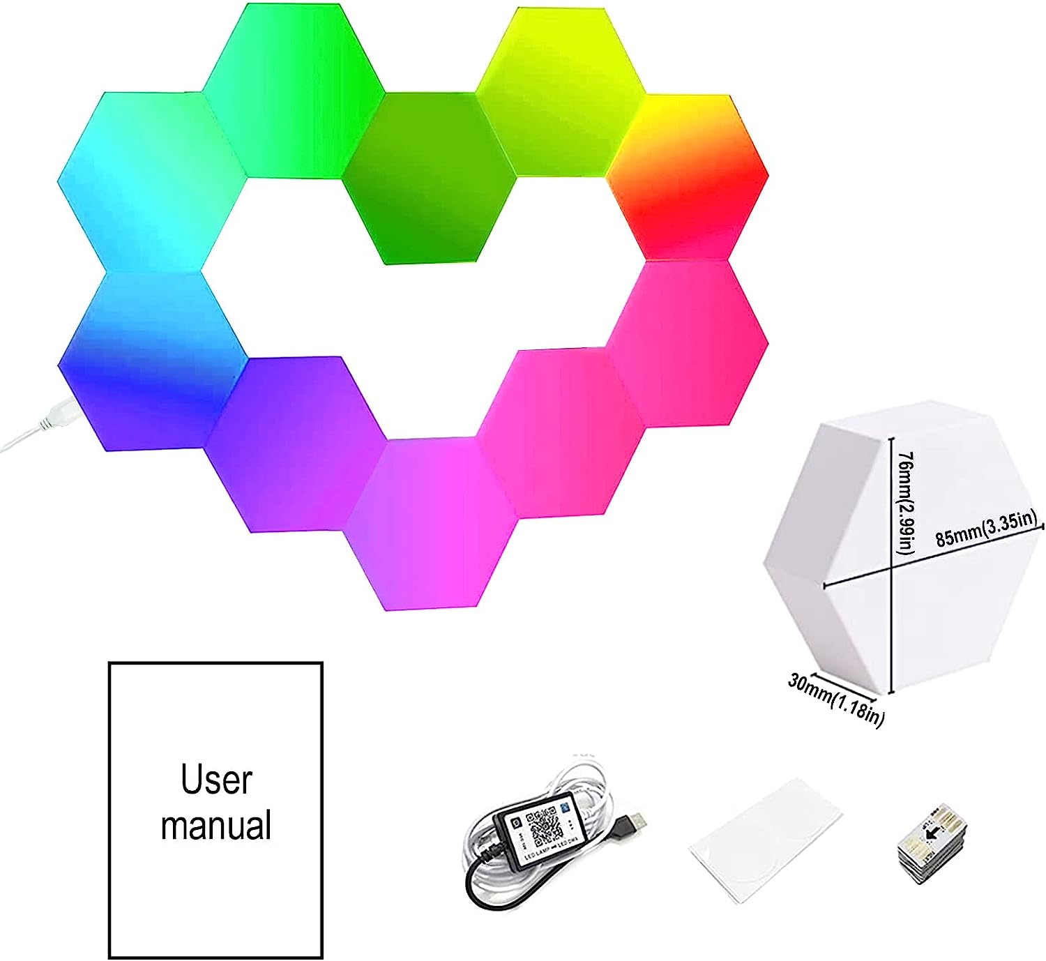 Hexagon LED Wall Light Panels (10 Pack) – GTPLAYER UK