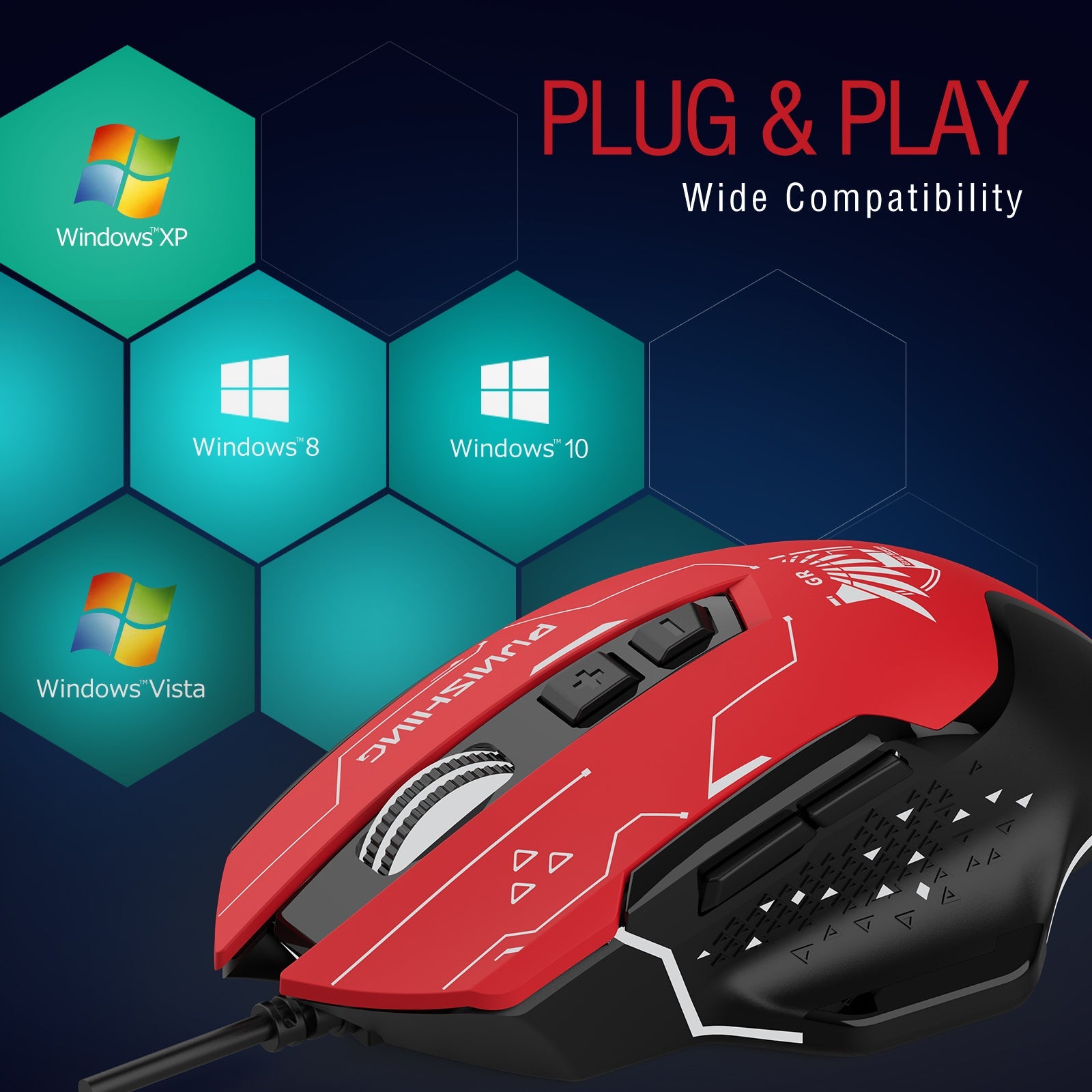 GTPLAYER X PUNISHING: GRAY RAVEN SERIES SPECIAL GAMING MOUSE